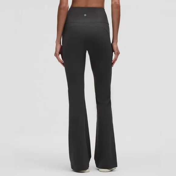 Lululemon Athletica Groove Nulu Super High-Rise Grey Flare Pant Size 6 - Picture 2 of 12